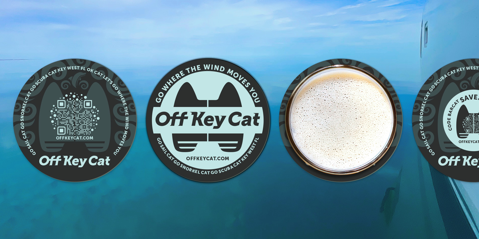 Off Key Cat brand and Key West water