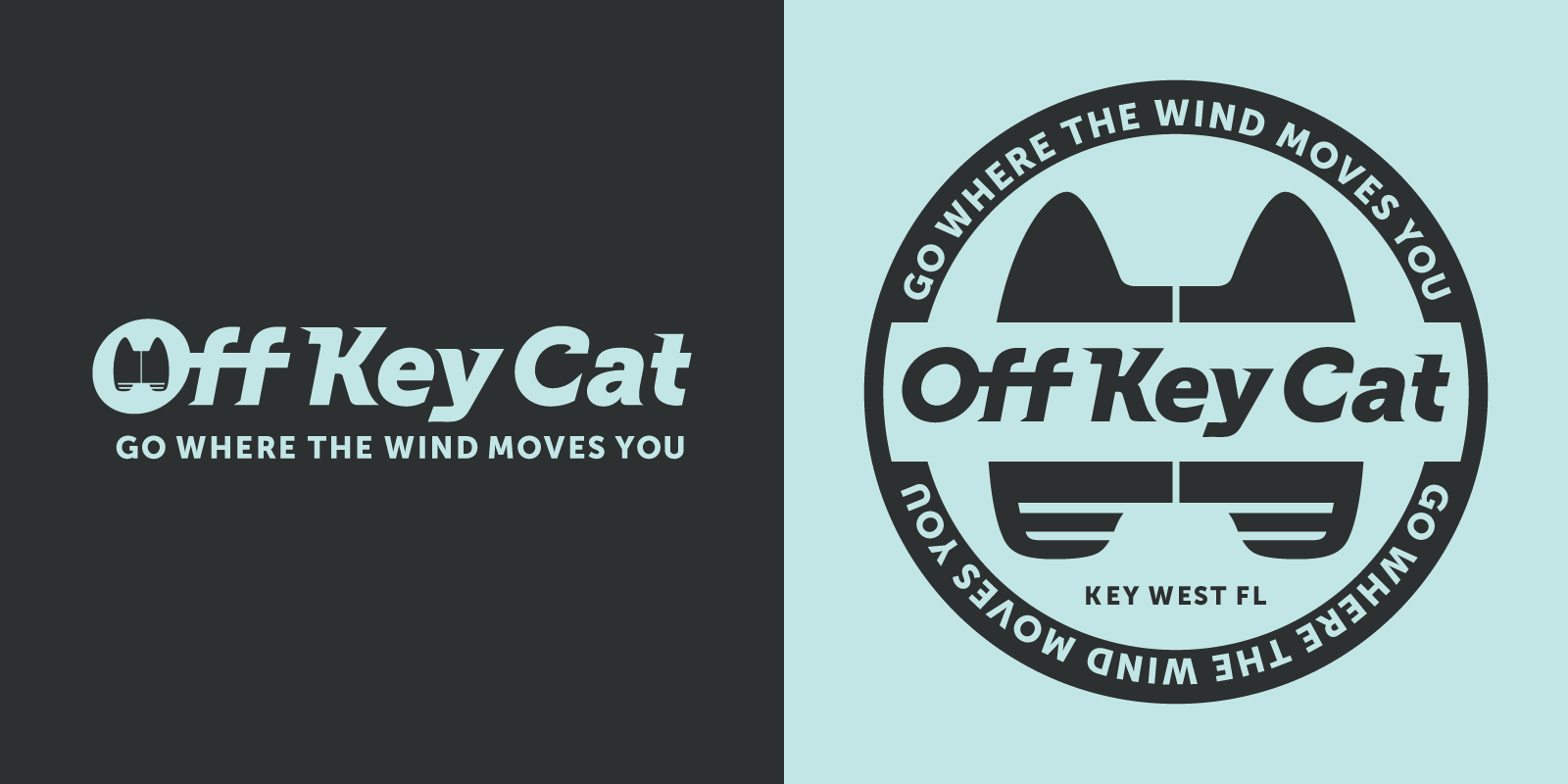 Off Key Cat logo system